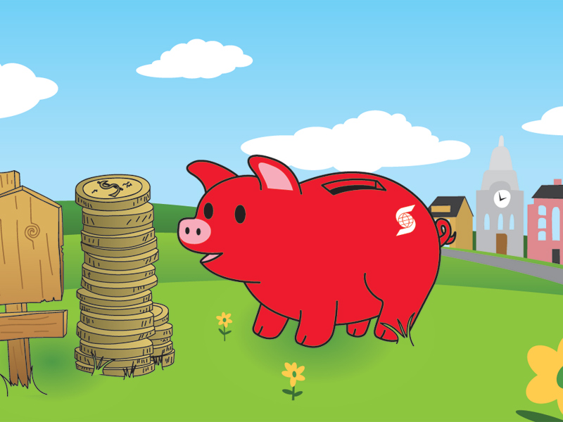 Scotiabank - vector art work made in adobe illustrator