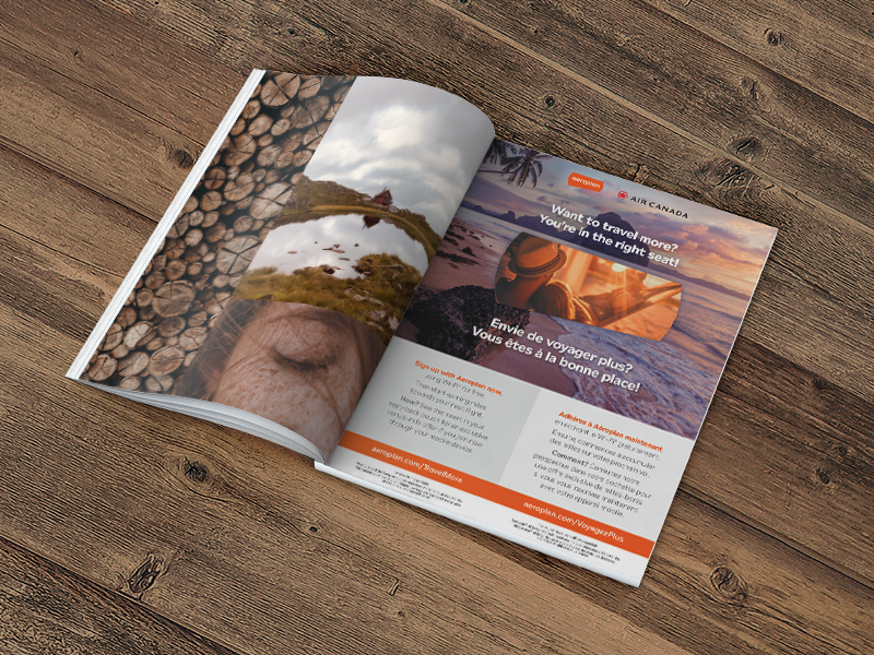 Air Canada Aeroplan Enroute magazine ad 